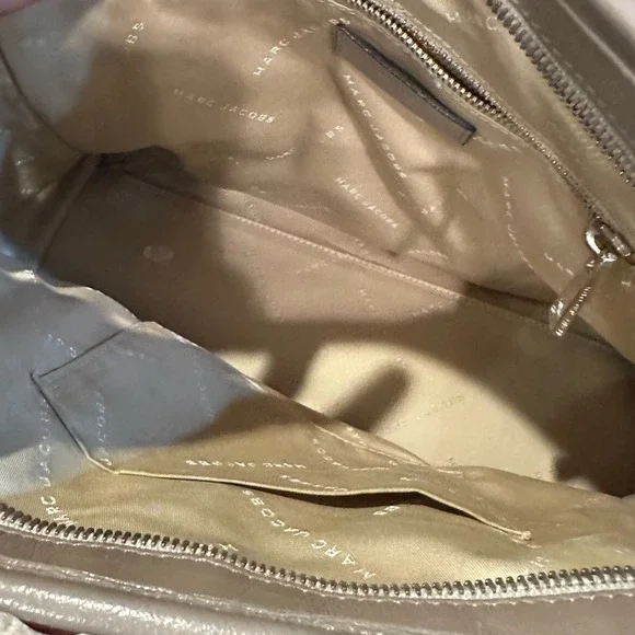 Marc Jacobs Collection Wellington taupe leather leopard calf hair bag Satchel - Picture 12 of 13